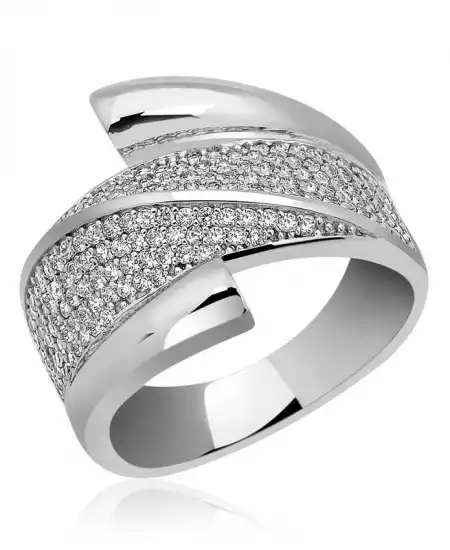 Gümüş Zirkon Taşlı Bayan Yüzük