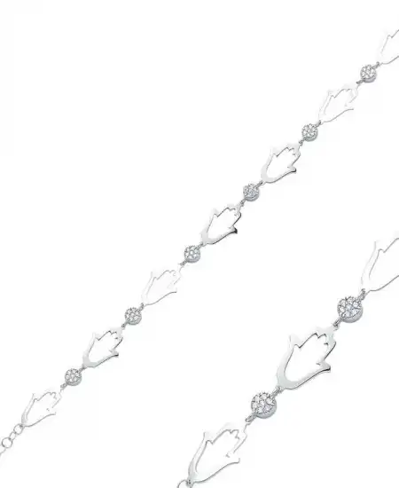 Gümüş Fatma Ana Eli Bayan Bileklik