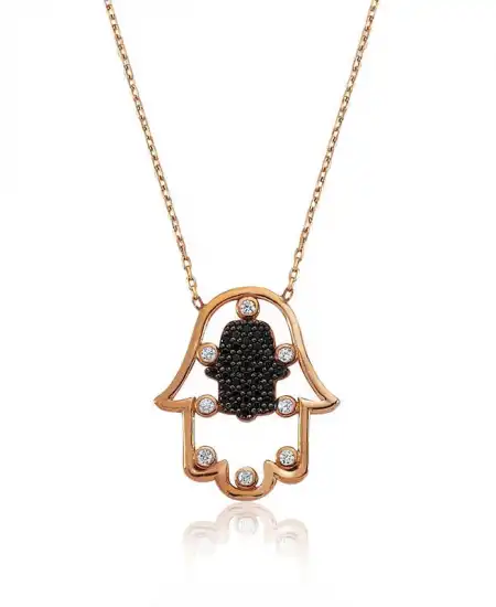 Gümüş Fatma Ana Eli Bayan Kolye