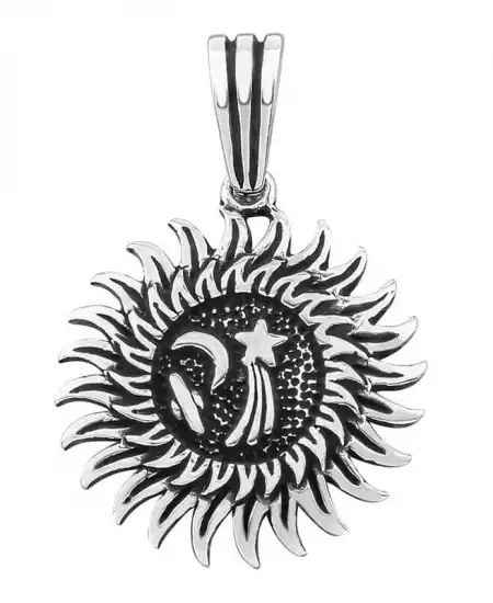 Gümüş Galaksi Erkek Kolye Ucu