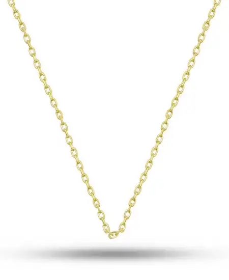 Gümüş Gold 0.30 Mikron 50 Cm Forse Kadın Zincir