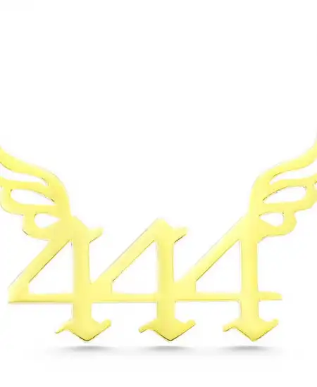 Gümüş Gold 444 Melek Sayısı Kadın Kolye