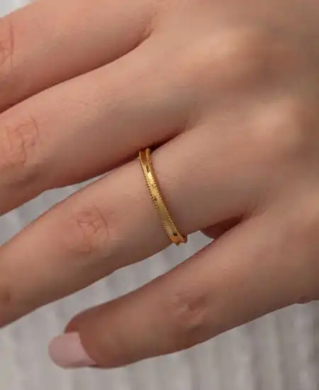 Gümüş Gold Ajda Kadın Yüzük