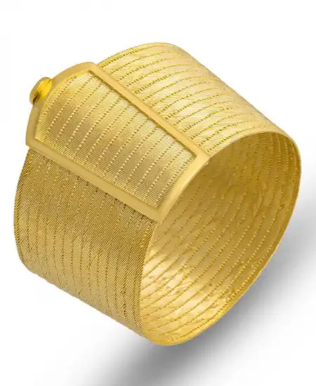 Gümüş Gold Trabzon Hasır Kadın Bileklik