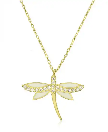 Gümüş Gold Yusufçuk Bayan Kolye