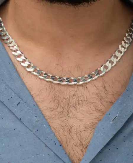 Gümüş Gurmet Zincir Erkek Kolye