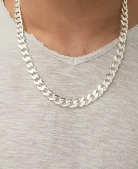 Gümüş Gurmet Zincir Erkek Kolye