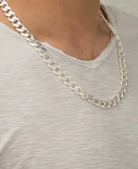 Gümüş Gurmet Zincir Erkek Kolye