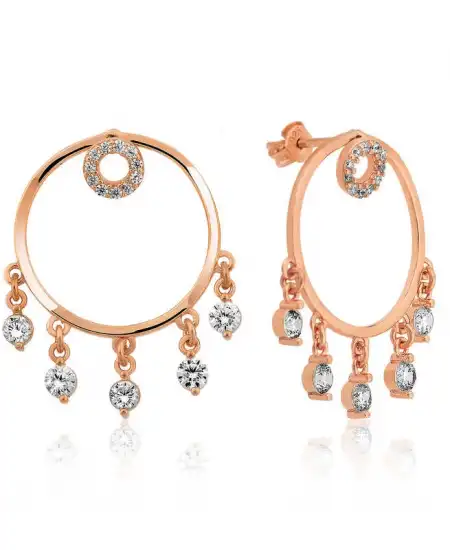 Gümüş Halka Bayan Küpe