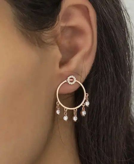 Gümüş Halka Bayan Küpe