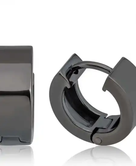 Gümüş Halka Erkek Küpe