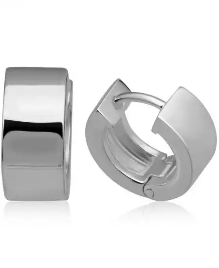 Gümüş Halka Erkek Küpe