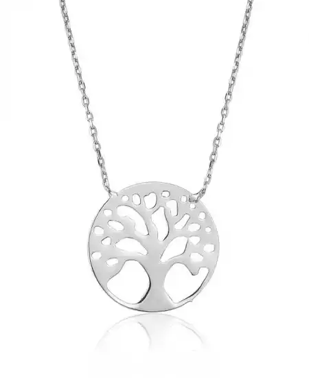 Gümüş Hayat Ağacı Bayan Kolye