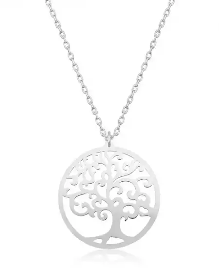 Gümüş Hayat Ağacı Bayan Kolye