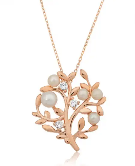 Gümüş Hayat Ağacı Bayan Kolye