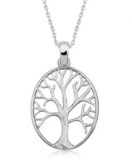 Gümüş Hayat Ağacı Kadın Kolye