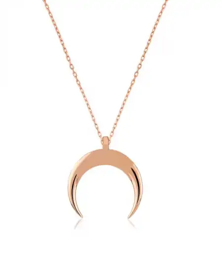 Gümüş Hilal Kolye