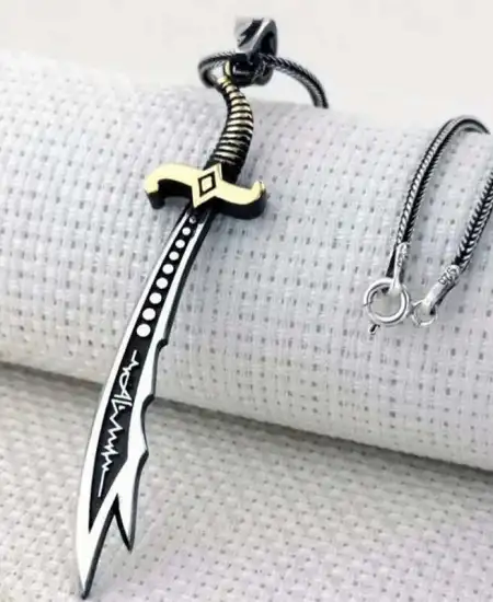 Gümüş Hz. Ali Zülfikar Kılıcı Kolye