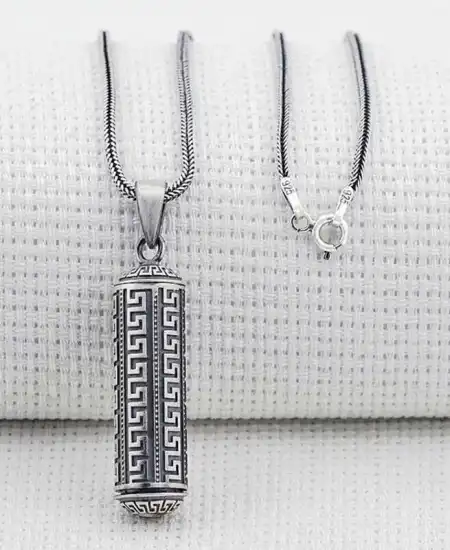 Gümüş İçi Açılabilen Muska Kabı Kolye