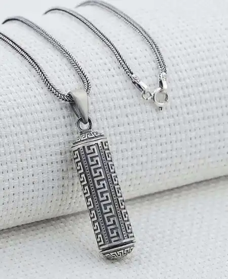 Gümüş İçi Açılabilen Muska Kabı Kolye