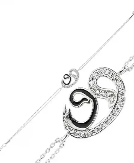 Gümüş İki Vavlı Bayan Bileklik