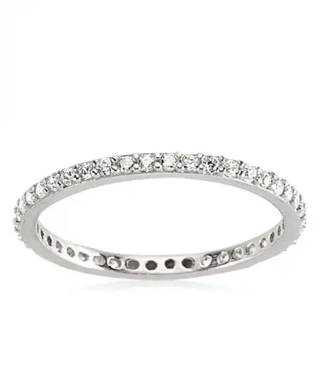 Gümüş İnce Tamtur Bayan Alyans Yüzük