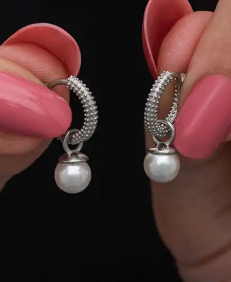 Gümüş İnci Kadın Küpe