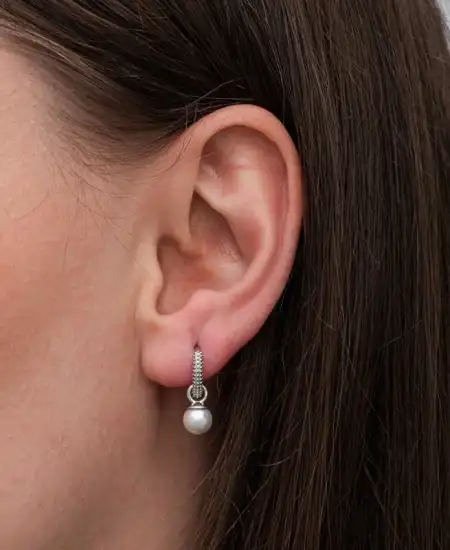 Gümüş İnci Kadın Küpe