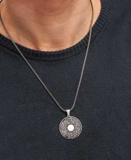 Gümüş İnşirah Suresi Erkek Kolye