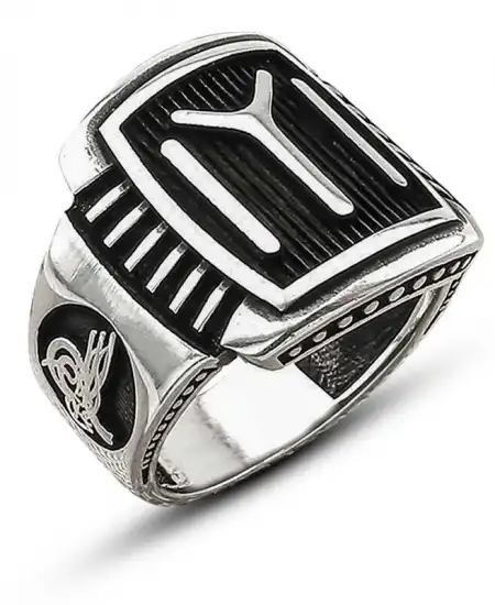 Gümüş Iyı Kayı Boyu Erkek Yüzük