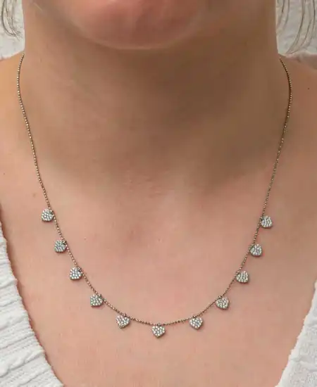 Gümüş Kalpli Şans Kadın Kolye