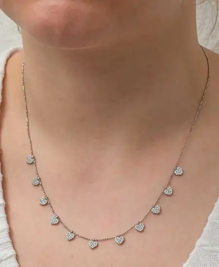 Gümüş Kalpli Şans Kadın Kolye