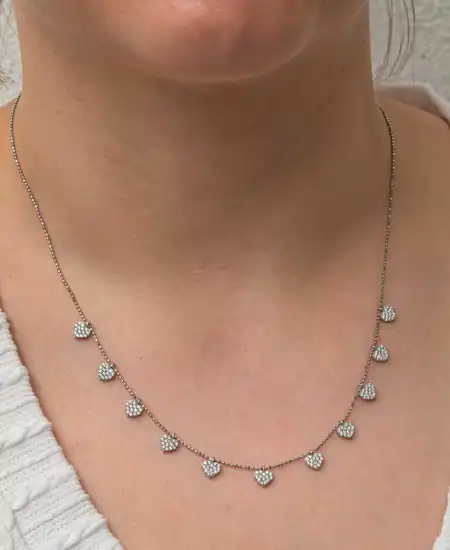 Gümüş Kalpli Şans Kadın Kolye