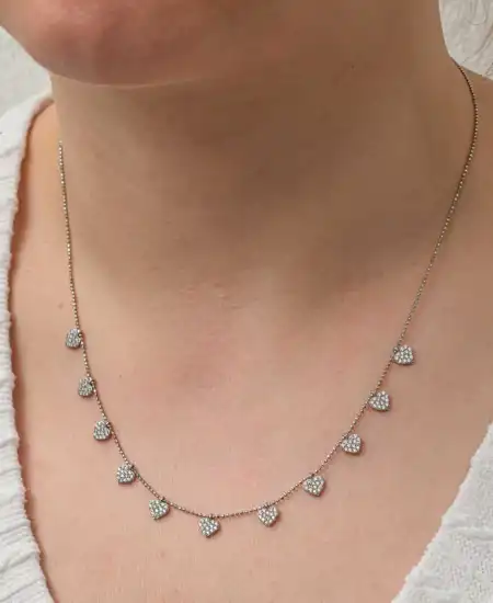 Gümüş Kalpli Şans Kadın Kolye