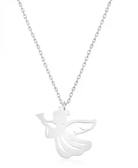 Gümüş Kanatlı Melek Bayan Kolye