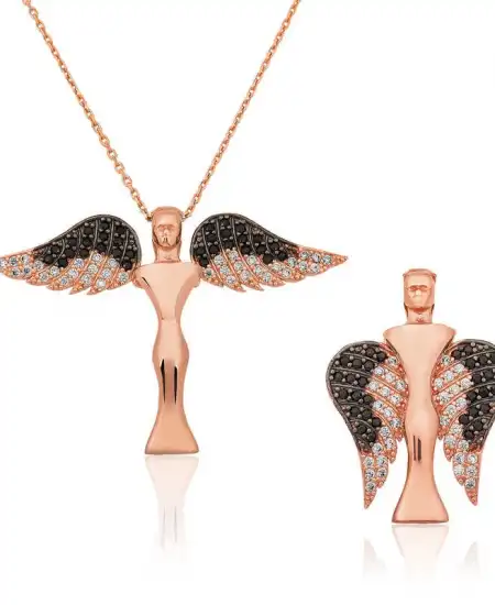 Gümüş Kanatlı Melek Kolye