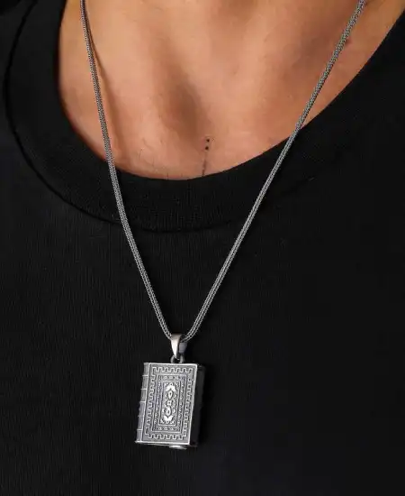 Gümüş İçi Açılabilen Muskalık Kolye