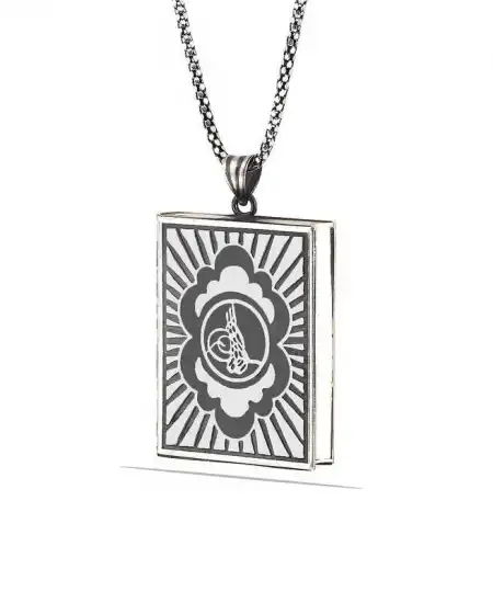 Gümüş İçi Açılabilen Tuğra Muskalık Kolye