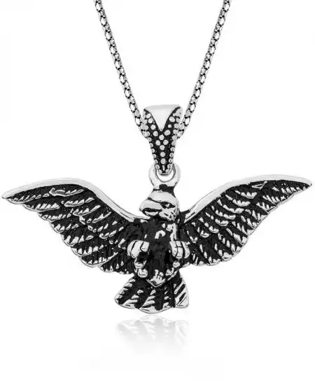 Gümüş Kartal Erkek Kolye