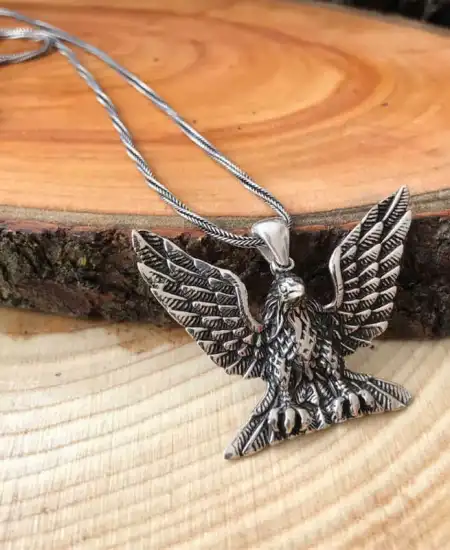 Gümüş Kartal Erkek Kolye