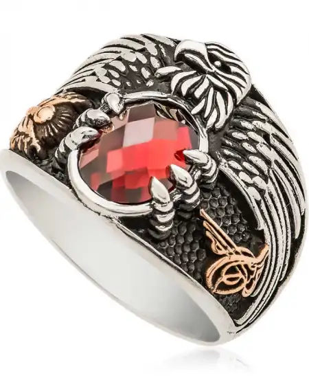 Gümüş Kartal Erkek Yüzük