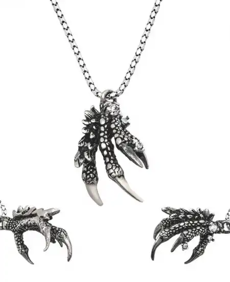 Gümüş Kartal Pençesi Erkek Kolye