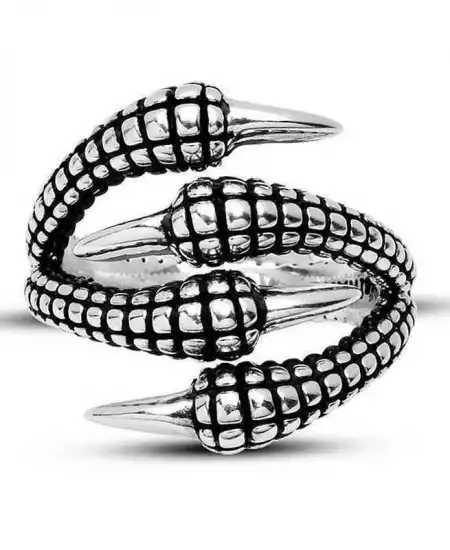 Gümüş Kartal Pençesi Erkek Yüzük