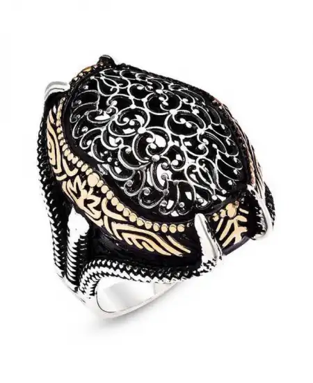 Gümüş Kartal Pençesi Erkek Yüzük