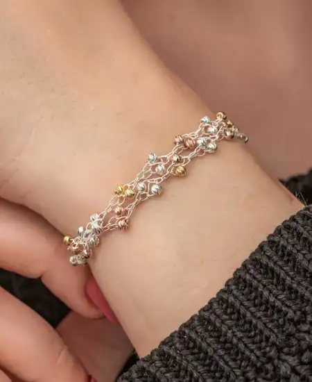 Gümüş Kazaz Dorika Bileklik