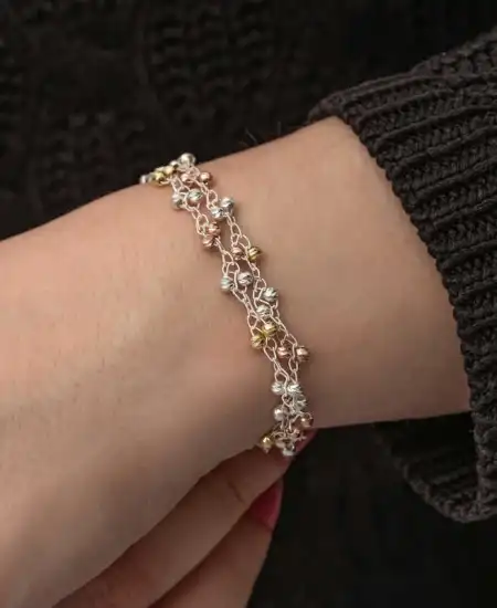 Gümüş Kazaz Dorika Bileklik