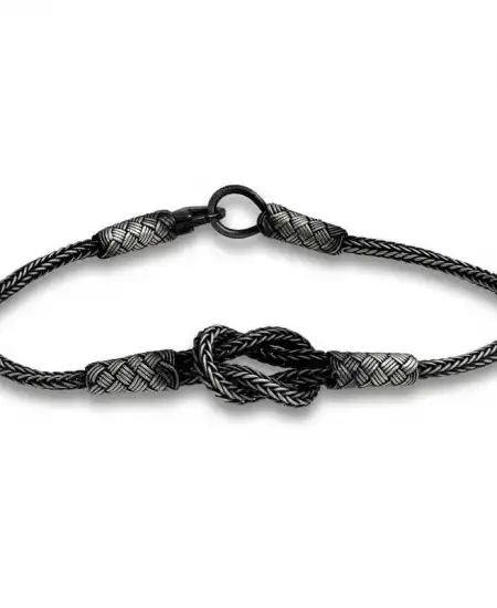 Gümüş Kazaziye Düğüm Bileklik