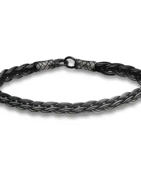 Gümüş Kazaziye Örgü Bileklik