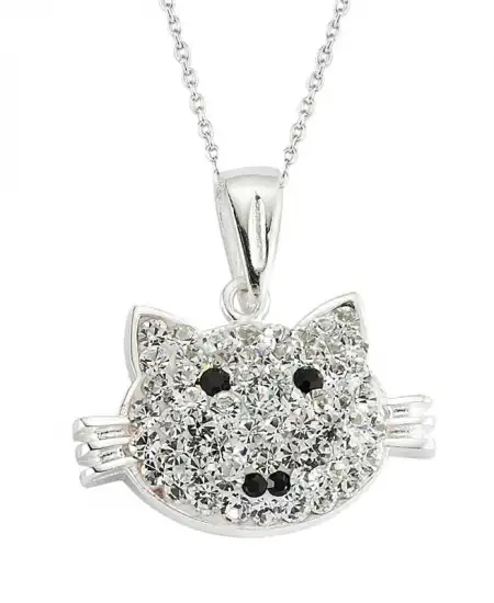 Gümüş Kedi Bayan Kolye