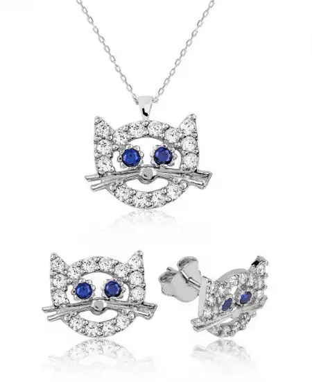 Gümüş Kedi Çocuk Set